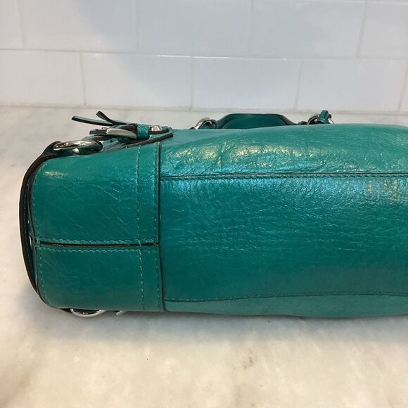 Michael Kors Fallon Zip Tosca Leather Satchel Shoulder Bag - Picture 7 of 14